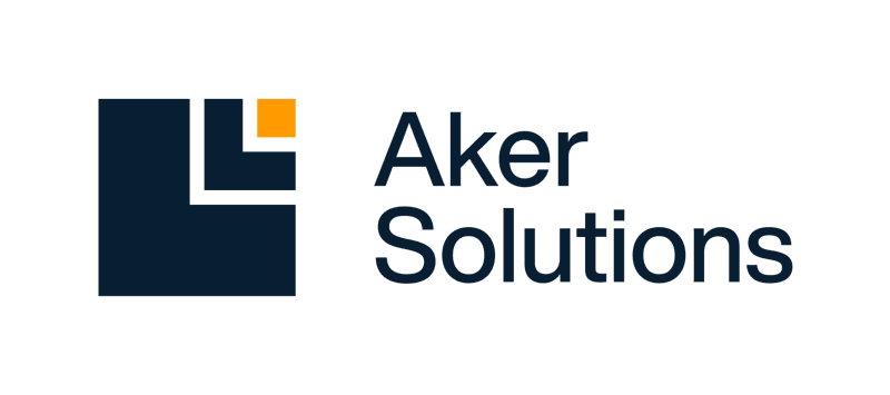 Aker Solutions logo primary navy orange